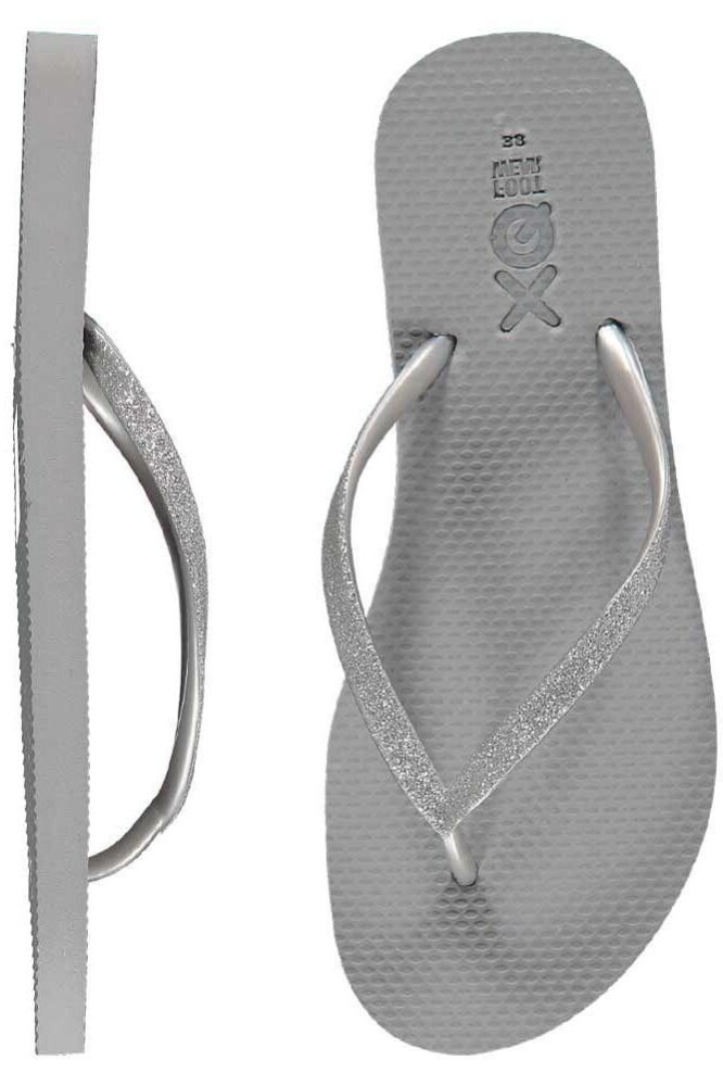 XQ LADIES FLIPFLOPS GLITTER 000123992001 GREY